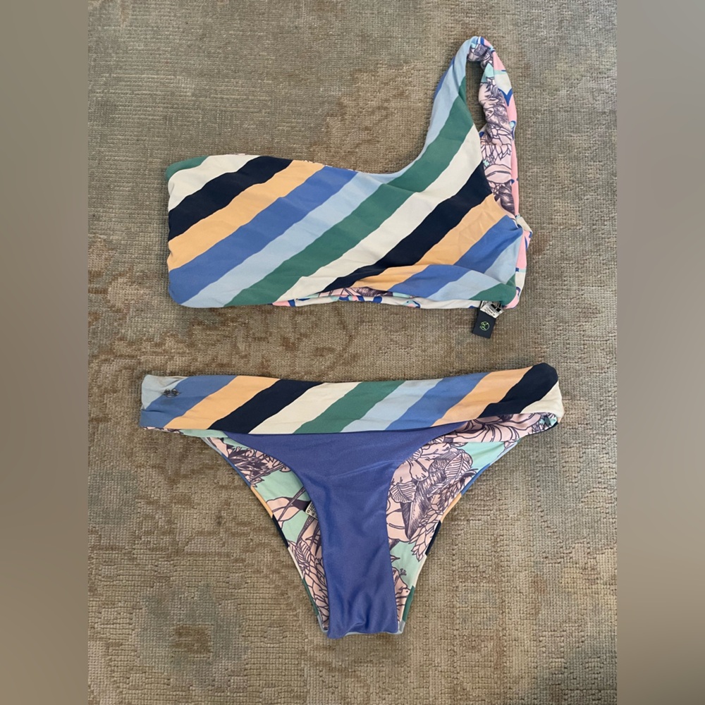Maaji Reversible Striped Bikini Top and Bottom